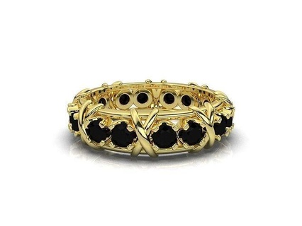 Tiffany Ring Schmuck Ringe druckbar Diamant brillant Engagement Mode Solitär engagem Silber Hochzeit Schönheit Gold 3d print model - Mito3D