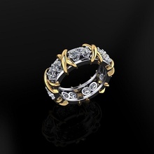 tiffany ring schmuck luxus elegant juwel gold silber hochzeit diamant ohrring armband halsketten anhänger nashorn zubehörteil schönheit mode design cad ringe 3d print model - Mito3D