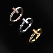 tiffany t ring jewelry luxury elegant gem gold silver wedding diamond earring bracelet necklaces pendant rhinoceros accessory beauty fashion design cad jewel rings 3d print model - Mito3D