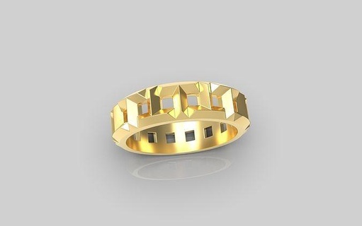 tiffany bague 3d impression modèle bijoux or anneaux diamant imprimable 3d print model - Mito3D