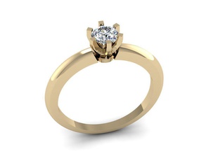 tiffany ring 4x5 mm tifnai tifany tiffani elegant gold rings jewelry printable sterling fashion silver diamond drape unwraped cad tulle drapery fabric 3d print model - Mito3D