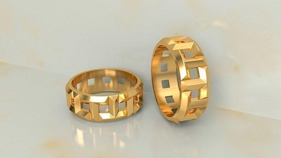 Tiffany anel Largo 8 mm tamanhos tiffanyt jóias jóia joalheria moda prata imprimível pulseira ouro gema brilhante tiffanyco beleza argolas 3d print model - Mito3D