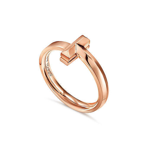tiffany t rings ring diamond fashion gold jewelry 3D print model - Mito3D