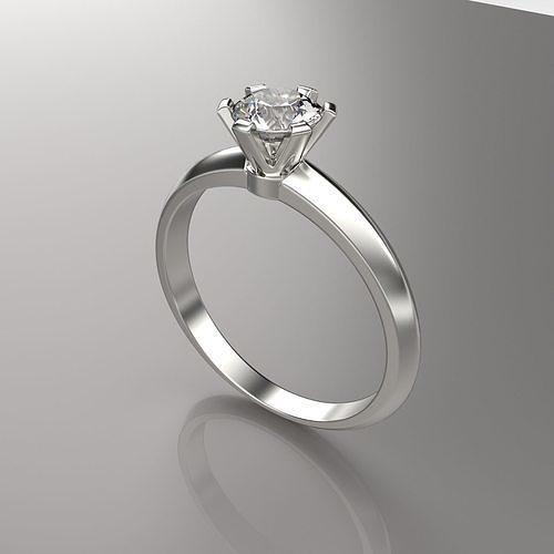 Tiffany Ringe 17 Größe Schmuck Diamant Solitär Gold Anhänger Armband Engagement Ohrring Hochzeit Ring Luxus Silber 3D print model - Mito3D