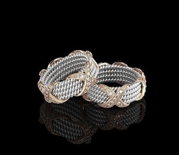 tiffany corde anneaux diamant bijoux lux mode décoration 3d print model - Mito3D