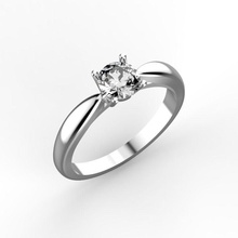 tiffany estilo compromiso anillo anillos diamante joyería joya oro gemas diamantes precioso 3d print model - Mito3D
