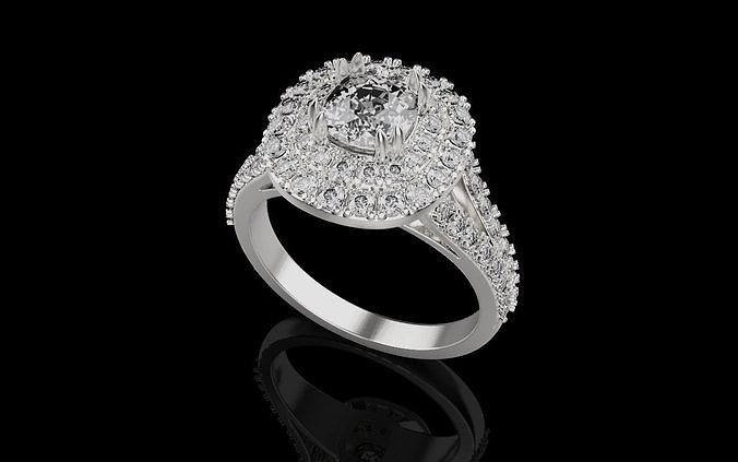 Tiffany Frauen Ringe 0045 Schmuck Juwel Platin Luxus Gold Silber Diamant Hochzeit Zubehörteil Mode Ring Zubehör Welt 3D print model - Mito3D