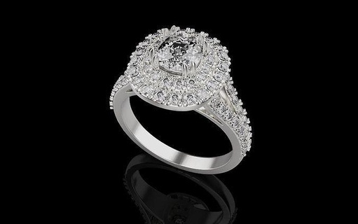 tiffany donne anelli 0045 gioielleria gemma platino lusso oro argento diamante gioiello nozze accessorio moda squillare Accessori mondo 3d print model - Mito3D