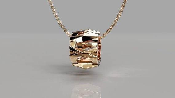 tiffany Aperto pendente gioielleria prezioso lusso oro stampabile argento diamante squillare orecchino atlante 3d collana bvlgari catena fascino braccialetto ciondoli 3d print model - Mito3D