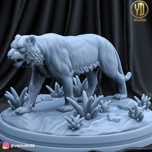 tigre Lion 3dprintmodel 3dmodel recyclage bourdonner main bague étranger art Jeu animal animaux Lions Pokémon Jeux jouets 3d print model - Mito3D