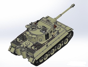 tigre tanque tanques militares veículo exército wwii blindado guerra batalha combustível caminhão wehrmacht passatempo faça 3d print model - Mito3D
