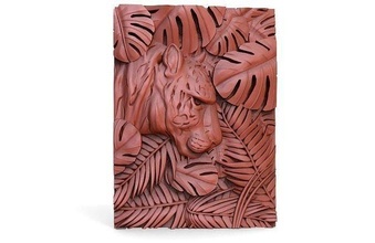 kaplan 2 cnc sanat artcam rahatlama kedi istemek deko odun işaretler logolar 3d print model - Mito3D