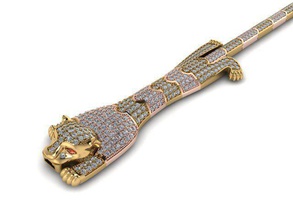 tigre bracelet le diamant bague en de rolex bijoux les bracelets 3d print model - Mito3D