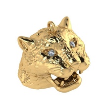 tiger head jewelry ring logo rings pendants print design monument art gold platinum download silver dragon caiters diamond jewel modern monkey 3d print model - Mito3D
