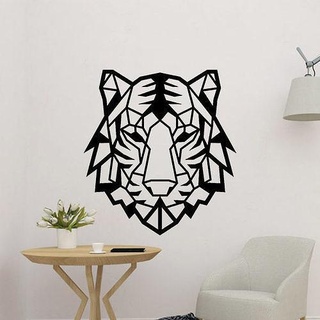tigre testa parete arte Leone leopardo gepard 2d animale gatto arredamento casa mobilia scultura ornamento decorativo 3d print model - Mito3D