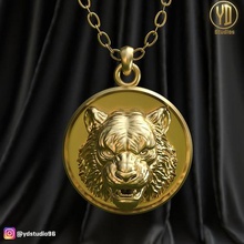 tigre pendentif Lion 3dprintmodel 3dmodel main bague art Jeu animal animaux Lions Pokémon pandent Halloween lionpendant Jeux jouets 3d print model - Mito3D