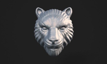 tigre pingente selvagem gato cabeça metal jóias joalheria pantera puma natureza arte escultura esculpir mamífero felino prata estátua anel leão esculturas 3d print model - Mito3D