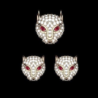 tigre pendentif panthère bijoux bague diamant anneaux argent or bijou pendentifs 3d print model - Mito3D