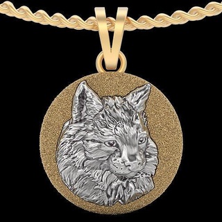 tiger pendant silver gold printable jewelry 3d model cat design wedding zbrush trend fashion fantasy sterling lion kitten necklace kitty pendants 3d print model - Mito3D