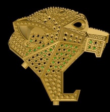 tigre anel ouro joalheria argolas 3d print model - Mito3D