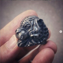 tigre anillo animal stl 3d modelo impresión joyería joya león tigre leones animales motociclista plata clásico anillos rin 3d print model - Mito3D