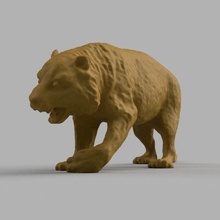 Tigre savana animal jardim zoológico monstre predador safári selva fera natureza Panthera jogos brinquedos 3d print model - Mito3D