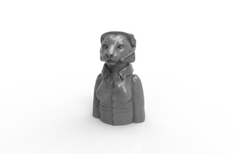 tigress pandemic dispatcher games-toys tiger bigcat big cat anthro anthropomorphic furry accessory game legacy pawn piece season board boardgame feline games toys accessories 3d print model - Mito3D