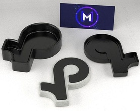 tik tok logo baignoire bombe moule diy beauté spa main artisanat loisir outils 3d print model - Mito3D