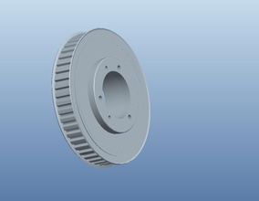 timing pulley science pulleys belt transmission sprocket gear engineering 3d print model - Mito3D