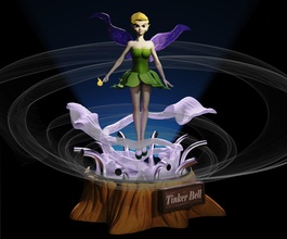 tinker bell toy toys collectibles stylized piter pen tink fairy wind cartoon plastic print games faery fay pixy 3d print model - Mito3D