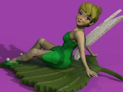 tamircilik çan Kadın güzel Sanat tinkerbell Disney peri kız elf fantezi kurgusal yaratık tale mitolojik karikatür leafe prenses oyunlar oyuncaklar 3d print model - Mito3D