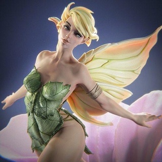 tinkerbell 3d Yazdır tamircilik çan deniz salyangozu peri tale heykel balerin Disney kız Kadın prenses oyunlar oyuncaklar minyatürler Sanat heykeller 3d print model - Mito3D
