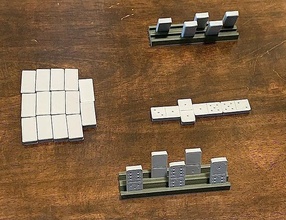 minuscule domino ensemble dominos Jeu randonnée compétition tournoi supporter compact Jeux jouets planche 3d print model - Mito3D