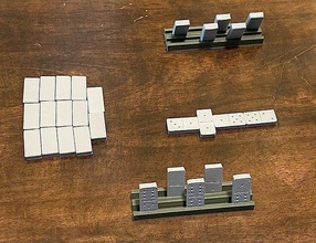 küçük domino Ayarlamak oyun Doğa yürüyüşü rekabet turnuva ayakta durmak kompakt oyunlar oyuncaklar yazı tahtası 3d print model - Mito3D