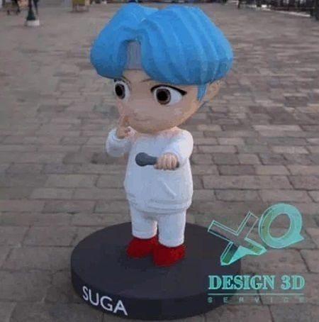 minuscule bronzer suga tinytan bts jouet kpop jeux jouets 3D print model - Mito3D