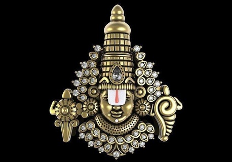 tirupati balaji brevet Dieu indiangod radhakrishna bijoux 3d or précision laiton art sculpture impression argent Sud Shiva Krishna radha diamant pendentifs 3d print model - Mito3D