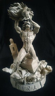 titan eren shingeki no kyojin sculpture anime manga snk collectionner art sculptures 3d print model - Mito3D