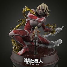 titan weiblich annie shingeki no kyojin eren spiele spielzeuge 3d print model - Mito3D