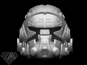 titanfall 2 pilot sci fi custom helmet airsoft cosplay warrior knight invader mask armor armour protection shield games toys game accessories 3d print model - Mito3D