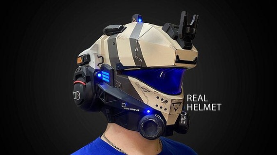 titanfall 2 pulse blade helmet helmets printed game accessories games toys 3d print model - Mito3D