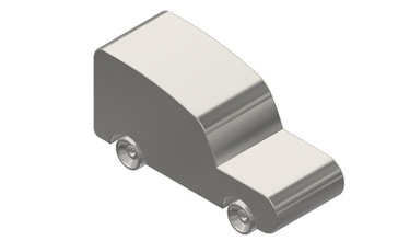 titanium toy car games-toys desk acessory games toys 3d print model - Mito3D