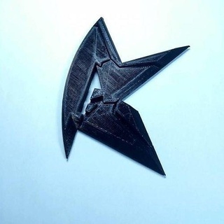 titans robin symbol origami vehicle shape art military abstract conceptual sculptures 3d print model - Mito3D