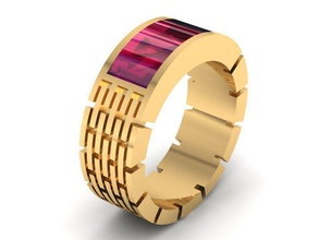 tj 58 3d golden Damen-ring Schmuck ring Juwel gem diamond kostbar engagement Hochzeit Damen Kleidung gold Mode Ringe 3d print model - Mito3D