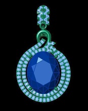 tjo 13 diamond pendant jewelry droplight venetian murrina flambeau candelabr veneziano ampire chandeliers lustre figlio sconce antonio citterio bandb chandelier italia pendants 3d print model - Mito3D