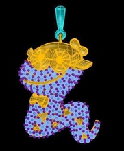 tjo 22 zodiaco cinese serpente pendenti gioielli ciondoli originariamente desious decorationign giri / min disco di platino preziosi gioiello diamante anello oro argento i diamanti abbigliamento gemma caratteri 3d print model - Mito3D