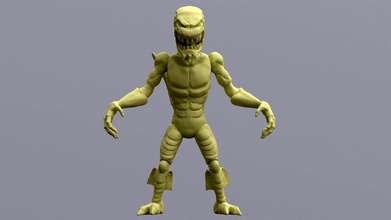 tmnt pizza monstro imprimível estrangeiro inimigo figura escultura estatueta 80s criatura tartarugas ninja monstruo mutantes retro vintage jogos brinquedos 3d print model - Mito3D