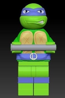 tnmt Lego stil tuvalet kağıt Kulp destek oyunlar oyuncaklar kaplumbağalar mutant ninja kaplumbağa ergen ev banyo 3d print model - Mito3D