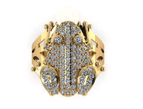 crapaud de bijoux diamant l'anneau logo les anneaux pendentifs d'impression la conception le monument art or platine téléchargement d'argent dragon caiters joyau moderne singe gem 3d print model - Mito3D