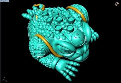 kurbağalar takı jin chan yüzükler karakurbağası yüzük kolye Sanat heykeller Vesika bas Rahatlama heykel servet para şanslı bilezik küpe 3d print model - Mito3D