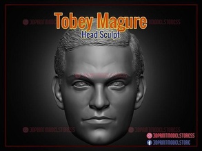 tobey maguire head sculpt custom action figures sculpting face spiderman no home marvel legends body games toys 3d print model - Mito3D